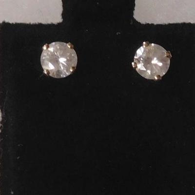 14 k Diamond Earrings