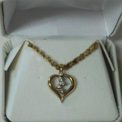 14 k Diamond Necklace