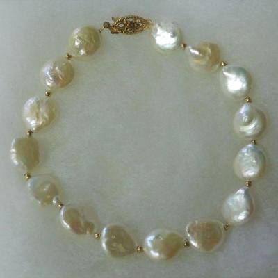 14 k Pearl Bracelet