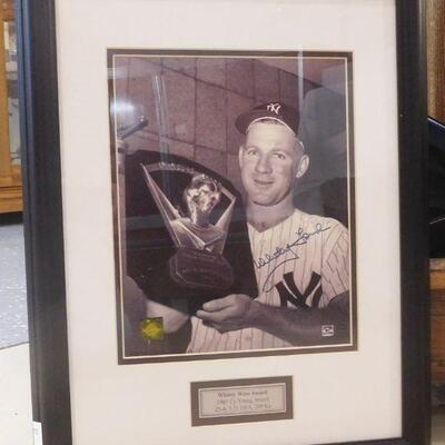 Whitey Ford 1961 Cy Young Award - Certificate of Authenticity 