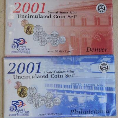 2001 Uncirculated Coin Sets