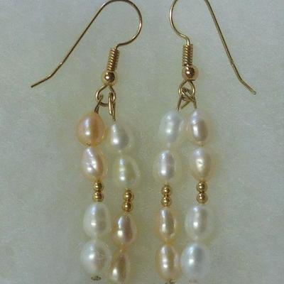 14 k Pearl Earrings