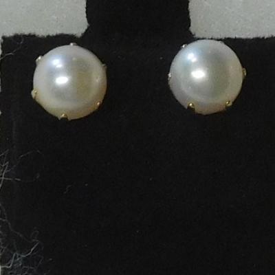 14 k Pearl Earrings