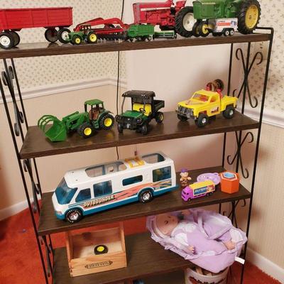Vintage Toys and Vintage Metal Shelving