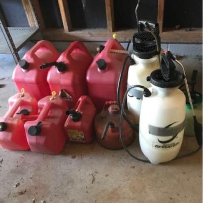 Sprayers and Gasoline Containers