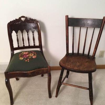 Duo of Antique Chairs