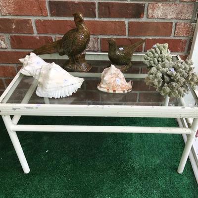Coffee table $20
2 carved birds SOLD
Green Coral SOLD