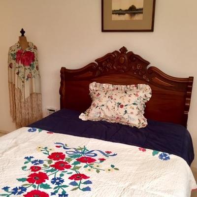 Victorian Rococo Headboard with Serra Perfect Sleeper Mattress Set