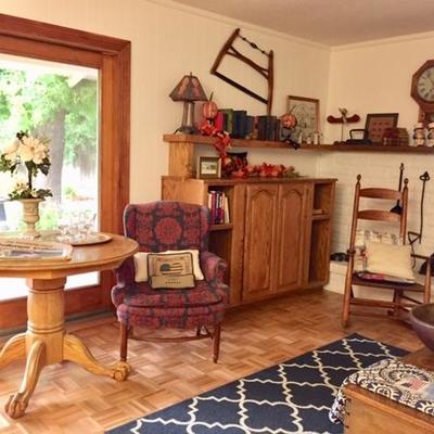 Family Room Filled with American Country Primitives