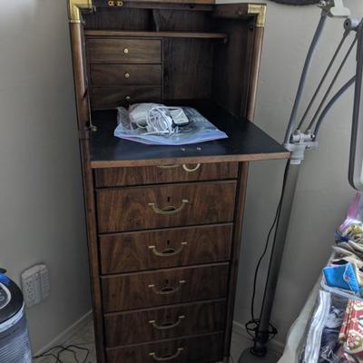 tall jewelry cabinet in excellent condition
Drexel
56