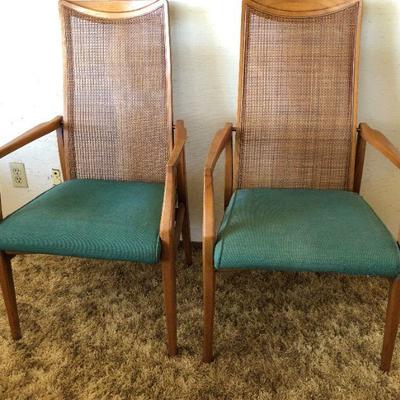 2 Heritage Dining Table Arm Chairs
