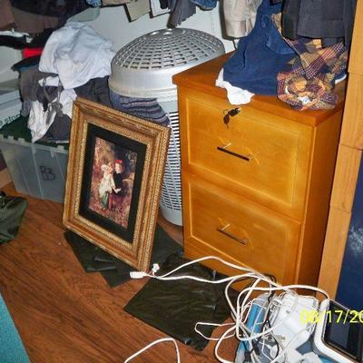 Wood 2 Drawer File Cabinet