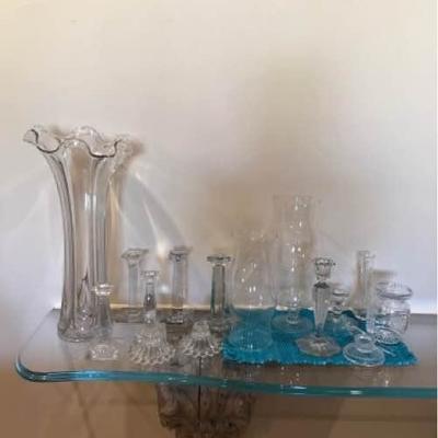 Mixed Glass and Crystal Pieces