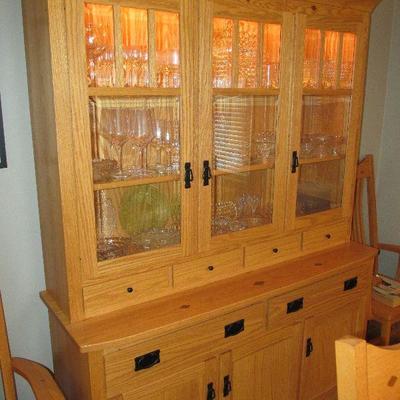 Amish made mission hutch
