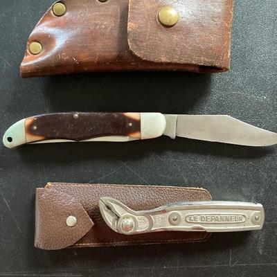 Craftsman jack knife & vintage Le Panneur multi tool 