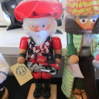 Large selection of Nutcrackers.  Some are from Germany made by Steinbach.