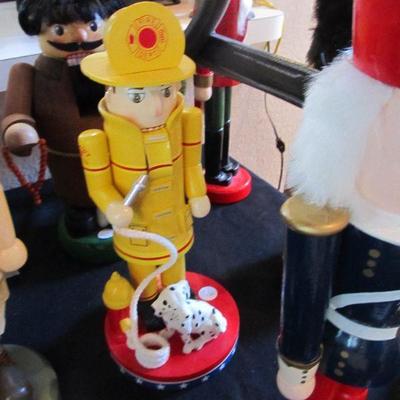 Large selection of Nutcrackers.  Some are from Germany made by Steinbach.