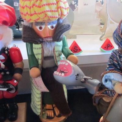 Large selection of Nutcrackers.  Some are from Germany made by Steinbach.