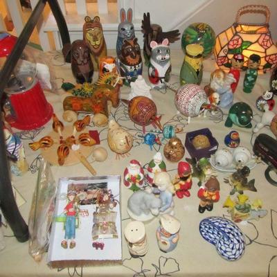 Lot's of fun small decor items including REAL Russian nesting dolls, Swavorski gold, and enamel trinket holders, Repo toys from the...