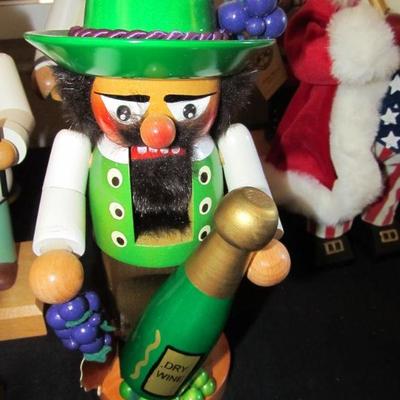 Large selection of Nutcrackers.  Some are from Germany made by Steinbach.