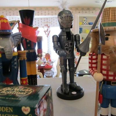 Large selection of Nutcrackers.  Some are from Germany made by Steinbach.