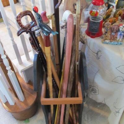 Really amazing & unique walking canes. Not one is the same.