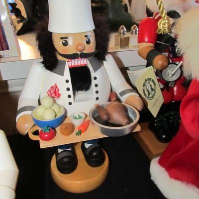 Large selection of Nutcrackers.  Some are from Germany made by Steinbach.