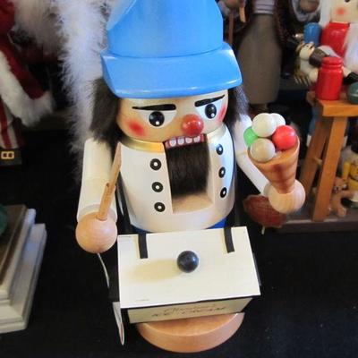 Large selection of Nutcrackers.  Some are from Germany made by Steinbach.