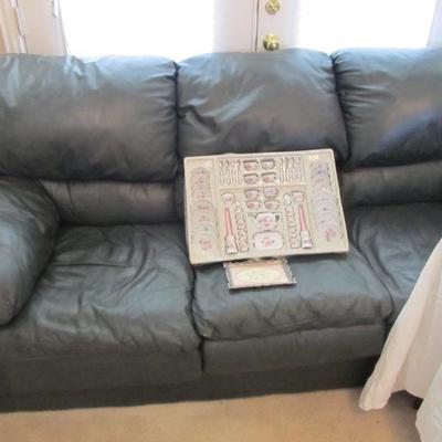 2 leather sofas
