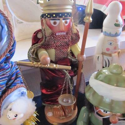 Large selection of Nutcrackers.  Some are from Germany made by Steinbach.