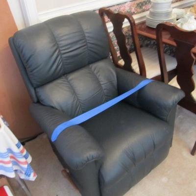 Nice leather rocker recliner