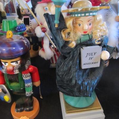 Large selection of Nutcrackers.  Some are from Germany made by Steinbach.