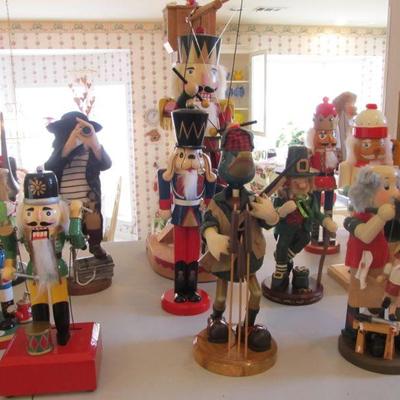 Large selection of Nutcrackers.  Some are from Germany made by Steinbach.