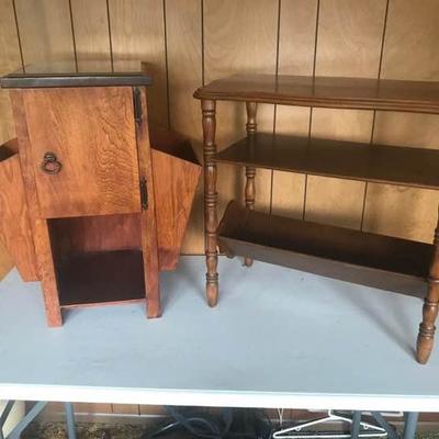 Two Wooden Side Tables
