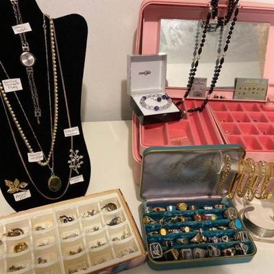Several More Signed Costume Jewelry Pieces Plus Large Lot