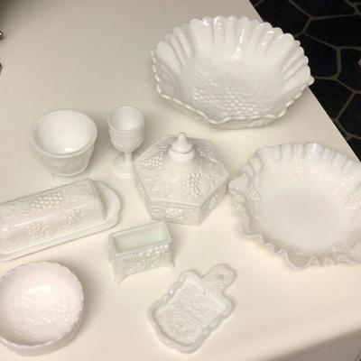 Imperial Milk Glass pieces