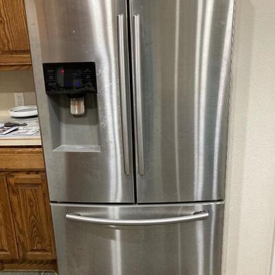 Samsung French door refrigerator in stainless steel