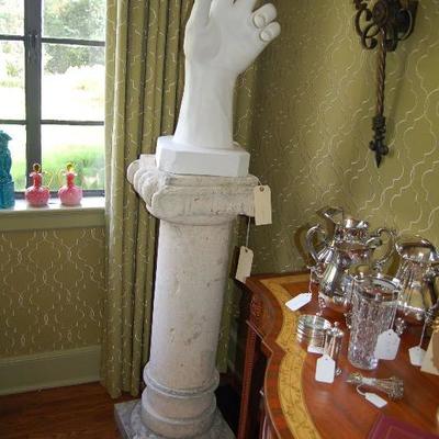 Plaster decorative hand