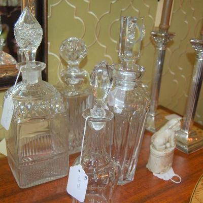 Crystal decanters