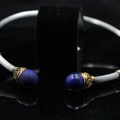 18K Gold and Sterling Choker