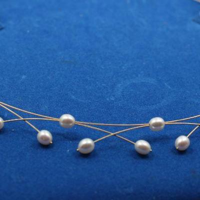 14K Gold and Cultured Pearl Necklace