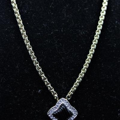 18K Gold and Diamond David Yurman Necklace