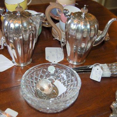 Silver tea pots