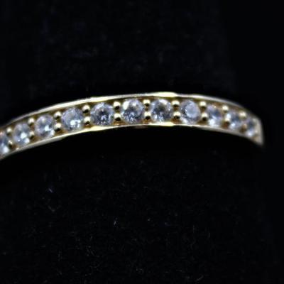 14K Gold and CZ Ring