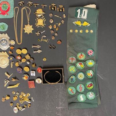 450 â€¢ AAA Badges, Girl Scout, Tie Pins and more