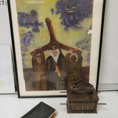 Adolf Hitler and the Jewish Priest Artwork Dated 1983
Lot # 612 (Sale Order: 109 of 744)      

 In 1938, Nazis inspired the vandalizing...