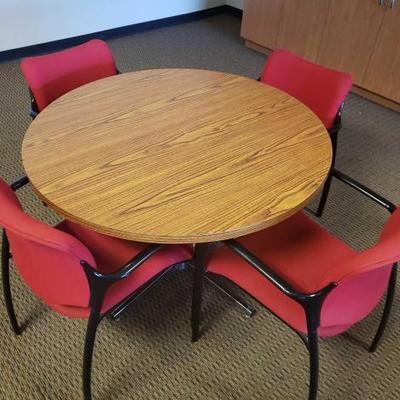 #26900 â€¢ Office Table With 4 Chairs