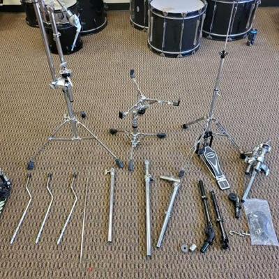 1015	
Single Bass Pedal, Hi-Hat Pedal, Snare Drum Stand, Cymbol Stand, and More!
Single Bass Pedal, Hi-Hat Pedal, Snare Drum Stand,...