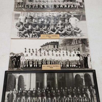 
#606 â€¢ 1920-1942 USC Football Team Photographs measures approx 6.5