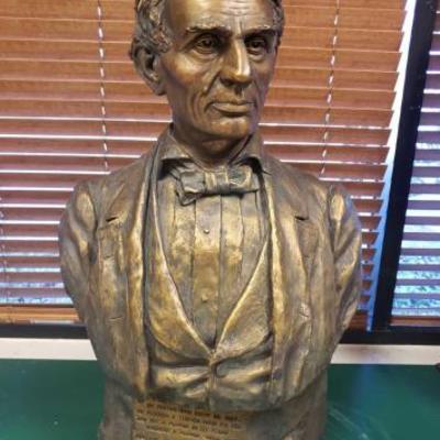 568	
Large Lincoln Bust
Was In The Los Angeles Times Main Lobby For Decades Given To A Manager Upon His Retirement Scuplture By GÃ©o...